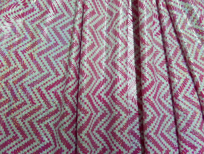 11. Fuchsia-White Zig Zag Holo Foil